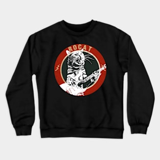 RoCat Guitar art Crewneck Sweatshirt